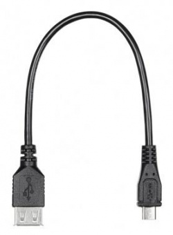 Кабель OTG Buro USB A(f) micro USB B (m) 0.2м черный от магазина РЭССИ