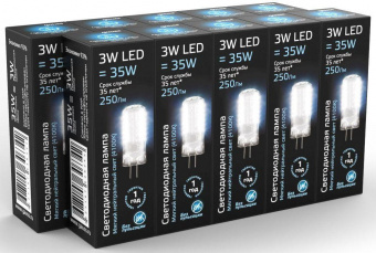 Лампа светодиодная Gauss G4 3Вт цок.:G4 капсульная 220B 4100K св.свеч.бел.ней. (упак.:1шт) (107707203) от магазина РЭССИ