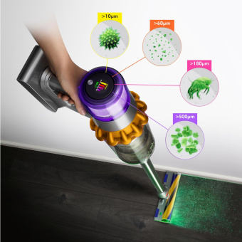 Пылесос Dyson V15 Detect Absolute (SV47) 660Вт желтый/никель от магазина РЭССИ