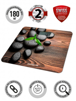 Весы напольные электронные Polaris PWS 1885DG Stones макс.180кг рисунок от магазина РЭССИ