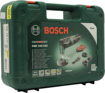 Многофункциональный инструмент Bosch PMF 250 CES 250Вт зеленый/черный (0603102120) от магазина РЭССИ