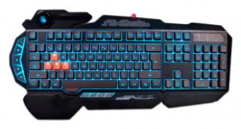 Клавиатура A4Tech Bloody B314 черный USB Multimedia for gamer LED (подставка для запястий) от магазина РЭССИ