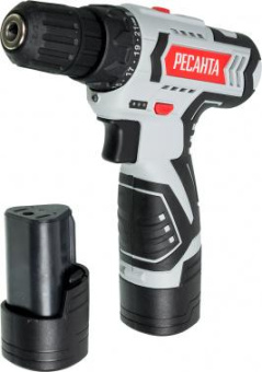 Дрель-шуруповерт Ресанта ДА-12-2ЛК аккум. патрон:быстрозажимной (кейс в комплекте) (75/14/2) от магазина РЭССИ