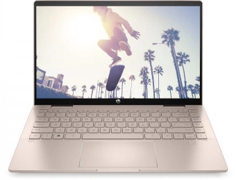 Ноутбук HP Pavilion x360 14-ek2003ci Core 5 120U 16Gb SSD512Gb Intel Graphics 14" IPS Touch FHD (1920x1080) Free DOS pink WiFi BT Cam (A1AA0EA) от магазина РЭССИ