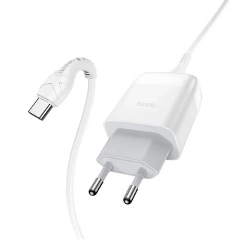 Сетевое З/У HOCO C72Q 1USB 2.4A 18W QC3.0 белый от магазина РЭССИ