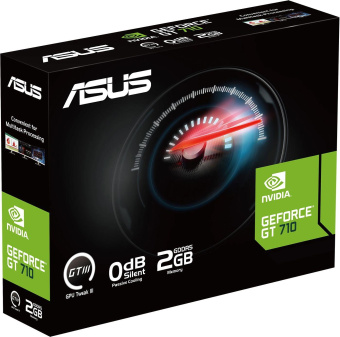 Видеокарта Asus PCI-E GT710-SL-2GD5-BRK-EVO NVIDIA GeForce GT 710 2Gb 64bit GDDR5 954/5012 DVIx1 HDMIx1 CRTx1 HDCP Ret low profile от магазина РЭССИ