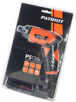 Отвертка аккум. Patriot PS 136 аккум. патрон:держатель бит 1/4" (180201303) от магазина РЭССИ