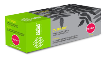 Картридж лазерный Cactus CS-TK590Y TK-590Y желтый (5000стр.) для Kyocera FS-C2026MFP/C2126MFP/C2526MFP/C2626MFP/C5250DN от магазина РЭССИ