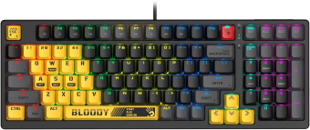 Клавиатура A4Tech Bloody S98 Sports Lime BLMS Plus механическая желтый/серый USB for gamer LED (S98 SPORTS LIME BLMS RED PLUS) от магазина РЭССИ