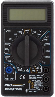 Мультиметр PROconnect M830B (DT830B) от магазина РЭССИ