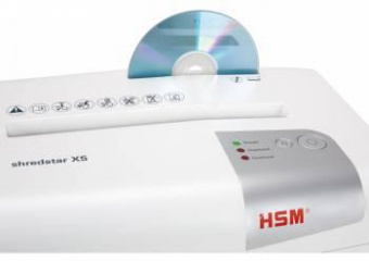 Шредер HSM ShredStar X5-4.5x30 (секр.P-4) фрагменты 6лист. 18лтр. скрепки скобы пл.карты CD от магазина РЭССИ