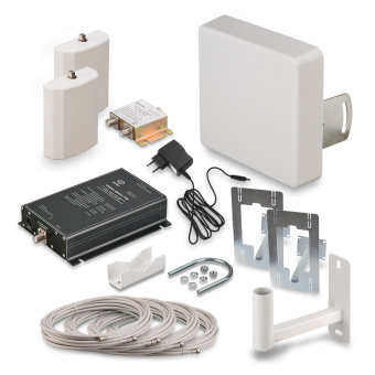 Комплект усиления GSM900 и EGSM сигнала сотовой связи KRD-900-2 от магазина РЭССИ