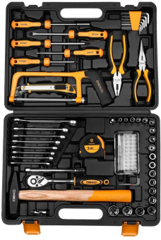 Набор инструментов Deko DKMT89 PRO 89 предметов (жесткий кейс) от магазина РЭССИ