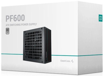 Блок питания Deepcool ATX 600W PF600 V2 80 PLUS WHITE (20+4pin) APFC 120mm fan 6xSATA RTL от магазина РЭССИ