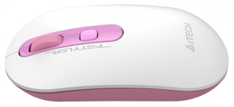 Мышь A4Tech Fstyler FG20 Sakura белый/розовый оптическая (2000dpi) беспроводная USB для ноутбука (4but) от магазина РЭССИ
