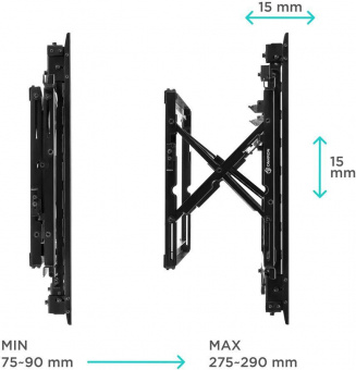 Кронштейн для телевизора Onkron PRO7G черный 32"-70" макс.50кг настенный наклонно-выдвижной от магазина РЭССИ