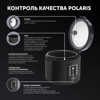 Мультиварка Polaris IQ Home PMC 0521 5л 750Вт черный от магазина РЭССИ