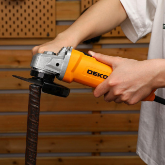 Углошлифовальная машина Deko DKAG1250 1250Вт 12000об/мин рез.шпин.:M14 d=125мм от магазина РЭССИ