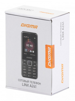 Мобильный телефон Digma A241 Linx 32Mb серый моноблок 2Sim 2.44" 240x320 GSM900/1800 MP3 FM от магазина РЭССИ