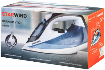 Утюг Starwind SIR2430 2400Вт голубой/белый от магазина РЭССИ