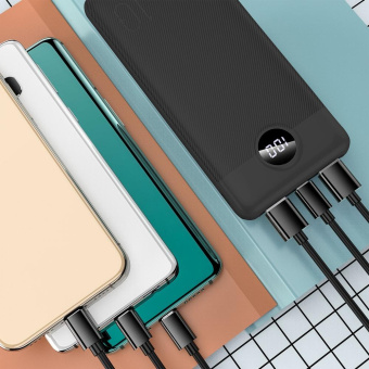 Мобильный аккумулятор TFN Razer PB-257 10000mAh 3A мятно-голубой (TFN-PB-257-MI) от магазина РЭССИ