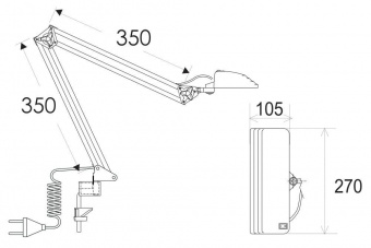 Светильник фито Трансвит Дельта-П С32-025 светодиодная 12Вт цв.св.:фиолетовый от магазина РЭССИ