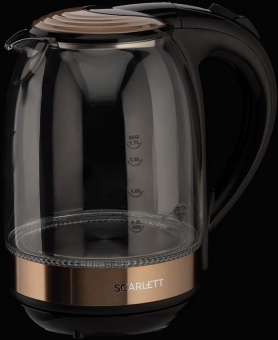 Чайник электрический Scarlett SC-EK27G81 1.7л. 2200Вт бронзовый/черный (корпус: стекло) от магазина РЭССИ