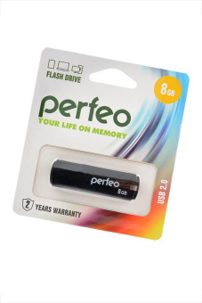 Носитель информации PERFEO PF-C05B008 USB 8GB черный BL1 от магазина РЭССИ