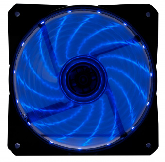 Вентилятор Digma DFAN-LED-BLUE 120x120x25mm 3-pin 4-pin (Molex)23dB 115gr LED Ret от магазина РЭССИ