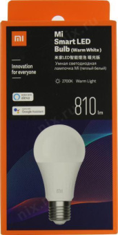 Умная лампа Xiaomi Smart LED Bulb E27 9Вт 810lm Wi-Fi (GPX4026GL) от магазина РЭССИ