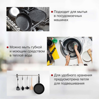 Сковорода Starwind Chef Induction SW-CHI4024 круглая 24см покрытие: Pfluon ручка несъемная (без крышки) черный (SW-CHI4024/КОР) от магазина РЭССИ