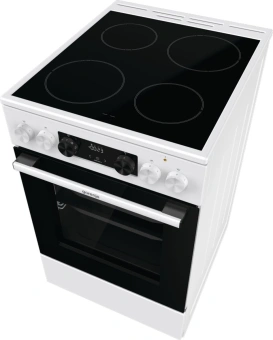 Плита Электрическая Gorenje GEC5C42WG белый стеклокерамика (без крышки) от магазина РЭССИ