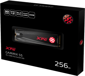 Накопитель SSD A-Data PCIe 3.0 x4 256GB AGAMMIXS5-256GT-C Gammix S5 M.2 2280 от магазина РЭССИ