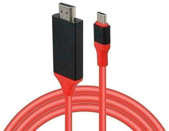 Кабель-переходник аудио-видео Premier L9G USB Type-C (m)/HDMI (m) 2м. красный (A2604RED) от магазина РЭССИ