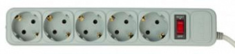 Сетевой фильтр PC Pet AP01006-5-G 5м (5 розеток) серый (пакет ПЭ) от магазина РЭССИ
