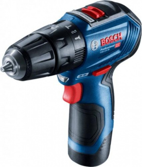 Дрель-шуруповерт Bosch GSB 12V-30 аккум. патрон:быстрозажимной (кейс в комплекте) (06019G9120) от магазина РЭССИ