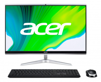 Моноблок Acer Aspire C24-1650 23.8" Full HD i3 1115G4 (3) 8Gb SSD512Gb UHDG CR Windows 11 Home GbitEth WiFi BT 65W клавиатура мышь Cam серебристый 1920x1080 от магазина РЭССИ