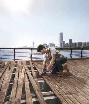 Дрель-шуруповерт Bosch GSB 18V-50 аккум. патрон:быстрозажимной (06019H5106) от магазина РЭССИ