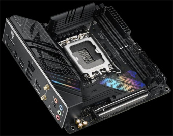 Материнская плата Asus ROG STRIX B760-I GAMING WIFI Soc-1700 Intel B760 2xDDR5 mini-ITX AC`97 8ch(7.1) 2.5Gg RAID+HDMI+DP от магазина РЭССИ