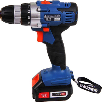 Дрель-шуруповерт Фиолент ДША1-10-РЭ5-18В аккум. патрон:быстрозажимной (кейс в комплекте) (ИДФР298114005-02) от магазина РЭССИ