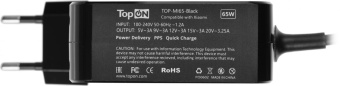 Блок питания TopON TOP-MI65 автоматический 65W 5V-20.3V 3.25A от бытовой электросети от магазина РЭССИ