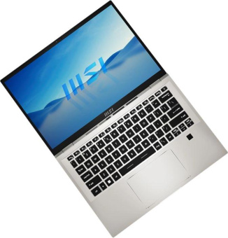 Ноутбук MSI Prestige 14H B12UCX-608US Core i5 12500H 16Gb SSD512Gb NVIDIA GeForce RTX 2050 4Gb 14" IPS FHD (1920x1080) Windows 11 Home Multi Language silver WiFi BT Cam (9S7-14F122-608) от магазина РЭССИ