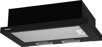 Вытяжка встраиваемая Weissgauff TEL 600 EB черный управление: кнопочное (1 мотор) от магазина РЭССИ