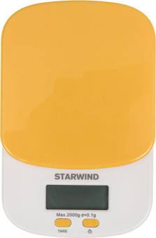 Весы кухонные электронные Starwind SSK2158 макс.вес:2кг оранжевый от магазина РЭССИ