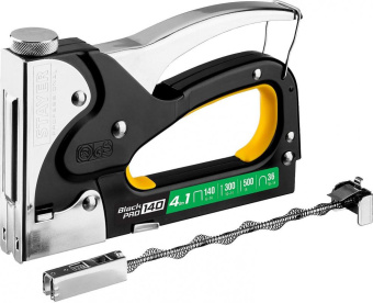 Степлер ручной Stayer BlackPro 140 скобы тип 140(6-14мм)/36(10-14мм)/300(10-14мм)/500(14мм) от магазина РЭССИ