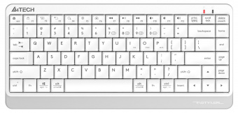 Клавиатура A4Tech Fstyler FBK11 белый/серый USB беспроводная BT/Radio slim (FBK11 WHITE) от магазина РЭССИ