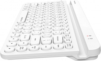 Клавиатура A4Tech Fstyler FBK30 белый USB беспроводная BT/Radio slim Multimedia (FBK30 WHITE) от магазина РЭССИ