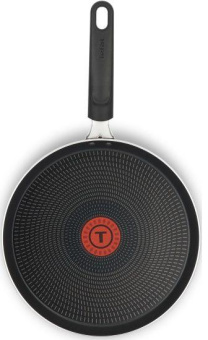 Сковорода блинная Tefal Easy Plus 04206522 круглая 22см ручка несъемная (без крышки) черный (9100042517) от магазина РЭССИ