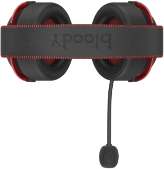 Наушники с микрофоном A4Tech Bloody MR590 Sports красный/черный 1.5м мониторные BT/Radio/3.5mm оголовье (MR590+ WIRED/SPORT RED) от магазина РЭССИ