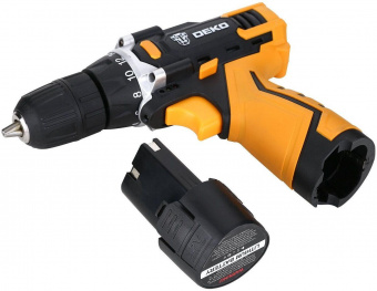 Дрель-шуруповерт Deko DKCD12FU-Li-Ion аккум. патрон:быстрозажимной (кейс в комплекте) (063-4117) от магазина РЭССИ